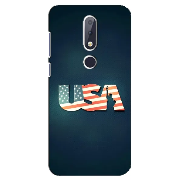 Чехол с рисунком «USA» для Nokia 6.1 Plus
