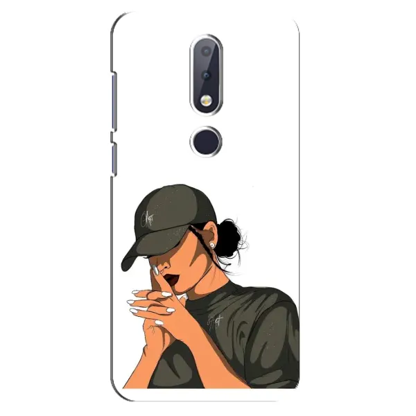 Чехол с рисунком «В зеленом» для Nokia 6.1 Plus Чехол с рисунком «В зеленом» для Nokia 6.1 Plus
