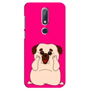 Чохол (ТПУ) Милі песики для Nokia 6.1 Plus (Веселий Мопсік)