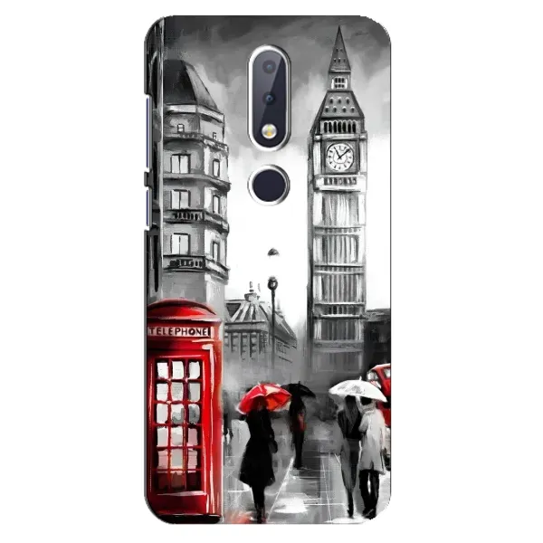 Чехол с рисунком «Вид на Биг Бен» для Nokia 6.1 Plus