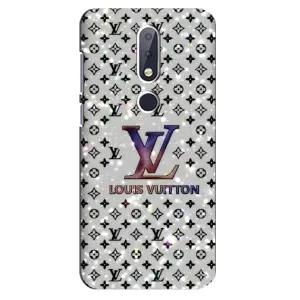Чохол Стиль Louis Vuitton на Nokia 6.1 Plus (Яскравий LV)
