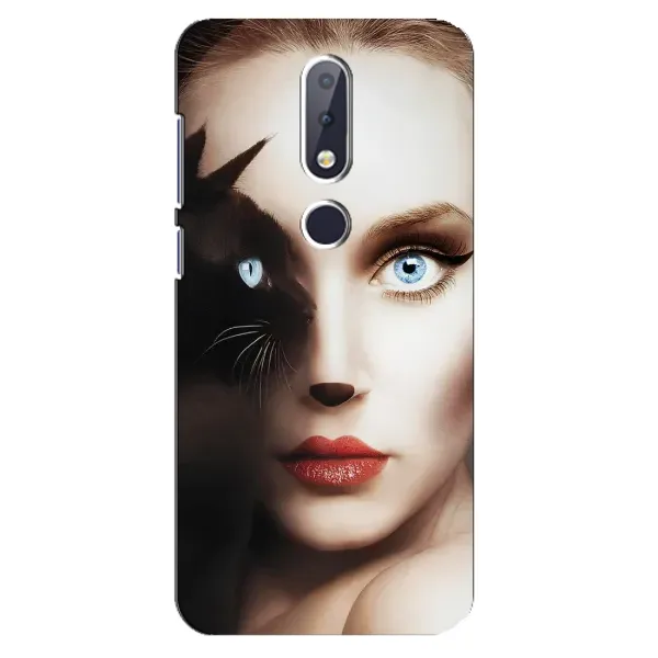 Чохол з малюнком «Жінка кішка» для Nokia 6.1 Plus Чохол з малюнком «Жінка кішка» для Nokia 6.1 Plus