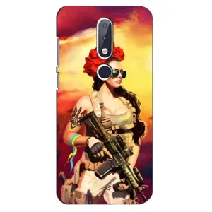 ЗСУ Чехлы (TPU) для Nokia 6.1 Plus (Женщина солдат)