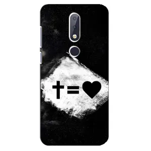 Чехол с рисунком «Значки 2» для Nokia 6.1 Plus
