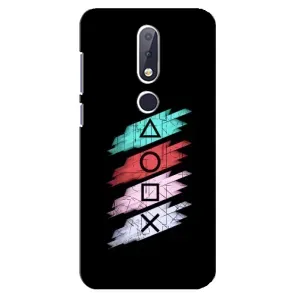 Чехол с рисунком «Значки Sony» для Nokia 6.1 Plus