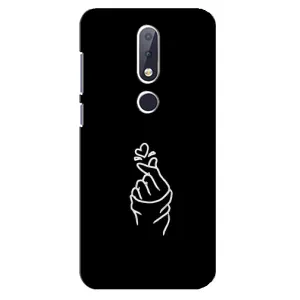 Чохол (Знак сердечка) для Nokia 6.1 Plus (Знак Сердечка)