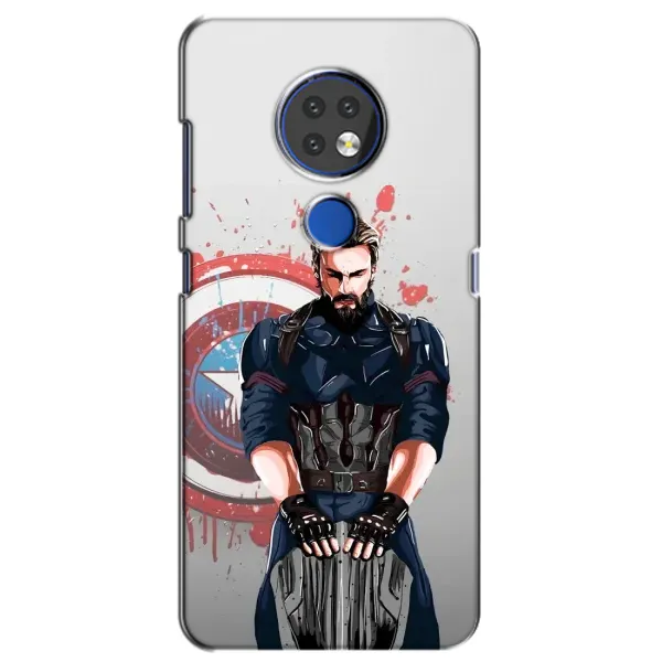 Чехол с рисунком «Арт капитан» для Nokia 6.2 (2019)