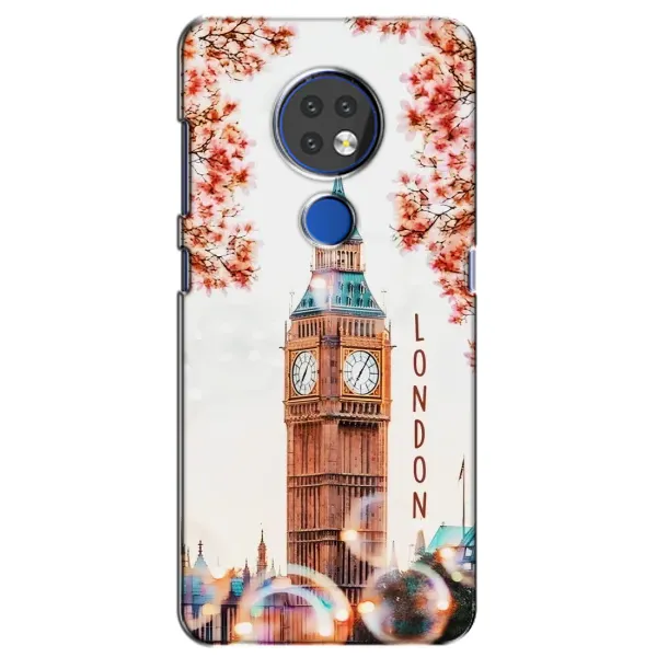 Чехол с рисунком «Часы Лондон» для Nokia 6.2 (2019)