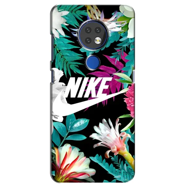 Чехол с рисунком «Цветочный Nike» для Nokia 6.2 (2019)
