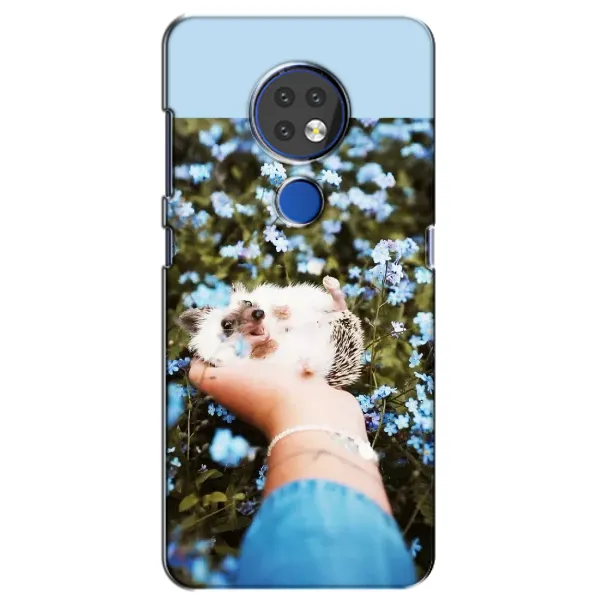 Чехол с рисунком «Ежик на руках» для Nokia 6.2 (2019)