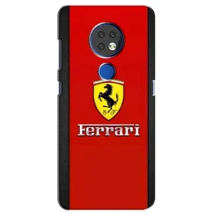 Силиконовый бампер с картинкой машины на Nokia 6.2 (2019) (Ferrari Logo)