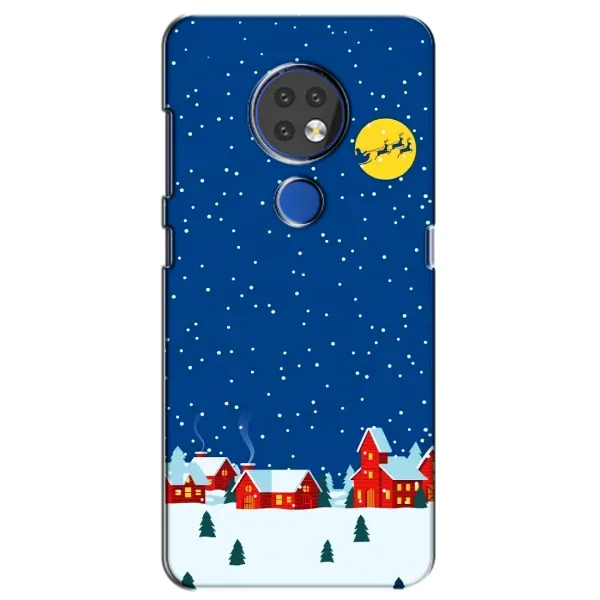 Чехол с рисунком «Город в снегу» для Nokia 6.2 (2019) Чехол с рисунком «Город в снегу» для Nokia 6.2 (2019)