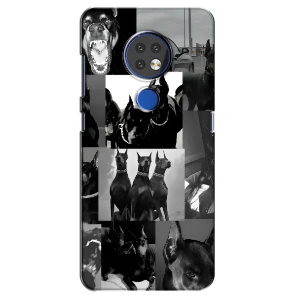 Чехол с рисунком «Коллаж Доберман» для Nokia 6.2 (2019) Чехол с рисунком «Коллаж Доберман» для Nokia 6.2 (2019)