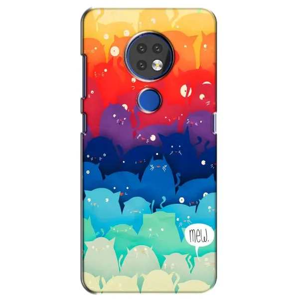 Чехол с рисунком «Mew» для Nokia 6.2 (2019)