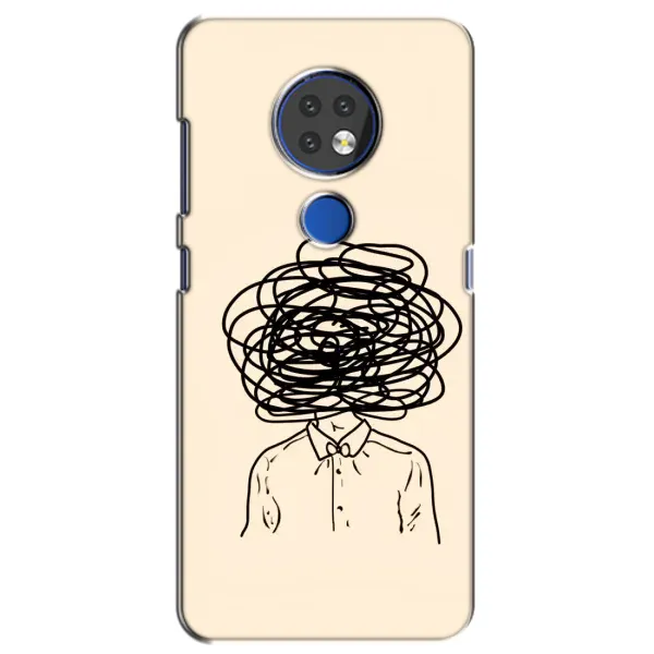 Чехол с рисунком «Мысли» для Nokia 6.2 (2019)