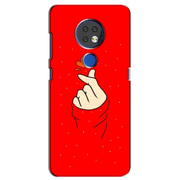 Чехол с рисунком «Сердце на красном» для Nokia 6.2 (2019) Чехол с рисунком «Сердце на красном» для Nokia 6.2 (2019)