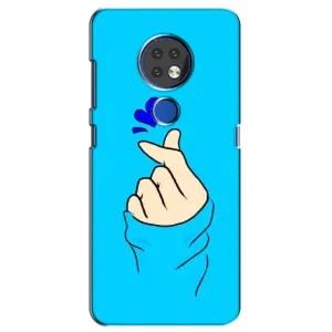 Чохол (Знак сердечка) для Nokia 6.2 (2019) (Сердечко на синоьому)