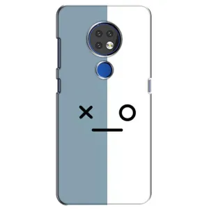 Чехол с рисунком «Серо-белый» для Nokia 6.2 (2019)