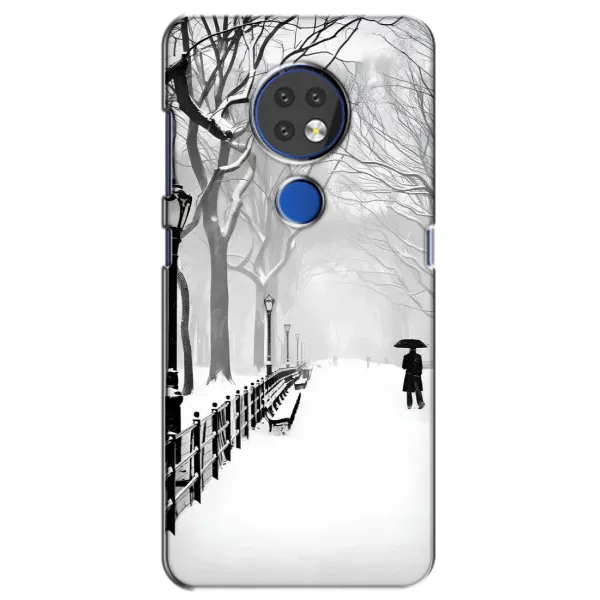 Чехол с рисунком «Снегом замело» для Nokia 6.2 (2019)
