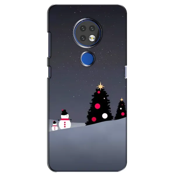 Чехол с рисунком «Снеговички» для Nokia 6.2 (2019)