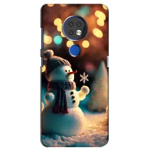 Чохли на Новий Рік Nokia 6.2 (2019) (Сніговик святковий)