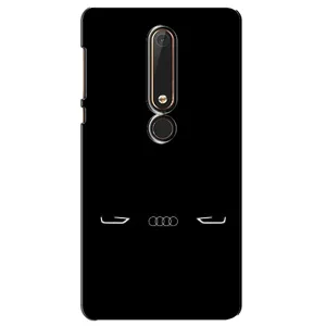 Силиконовый бампер с картинкой машины на Nokia 6 2018 (Силует Audi)