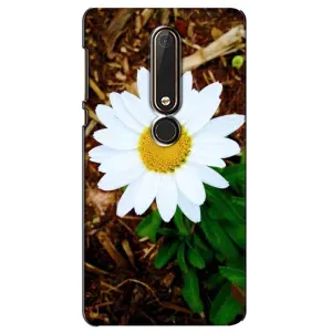 Чехол с ромашками на Nokia 6 2018 (Белая ромашка)
