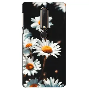 Чехол с ромашками на Nokia 6 2018 (Белые ромашки)