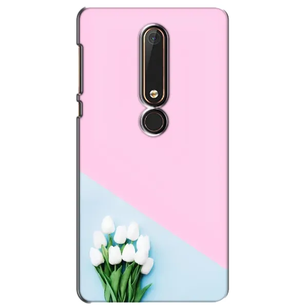 Чехол с рисунком «Белые тюльпаны» для Nokia 6 2018 Чехол с рисунком «Белые тюльпаны» для Nokia 6 2018