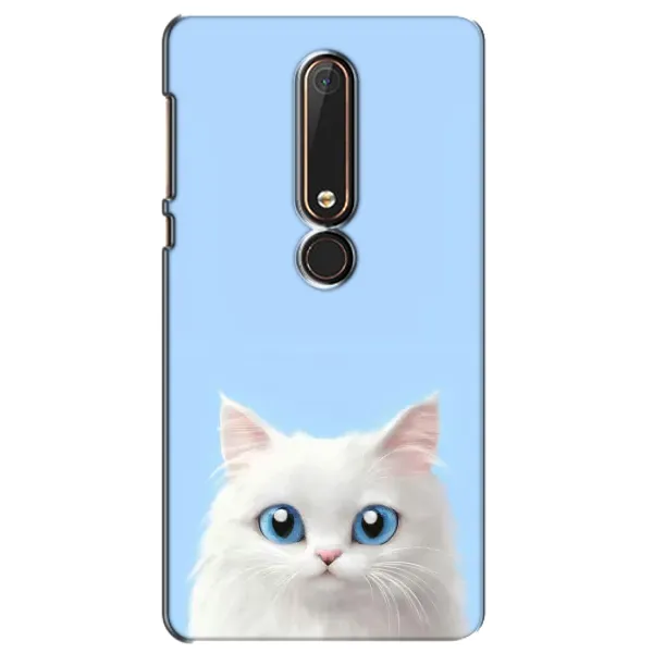 Чехол с рисунком «Белый кот» для Nokia 6 2018 Чехол с рисунком «Белый кот» для Nokia 6 2018