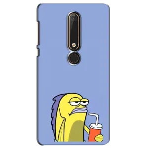 Бампер с принтом Мемы для Nokia 6 2018 (Безразличие)