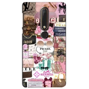 Чехол (Dior, Prada, YSL, Chanel) для Nokia 6 2018 (Бренды)