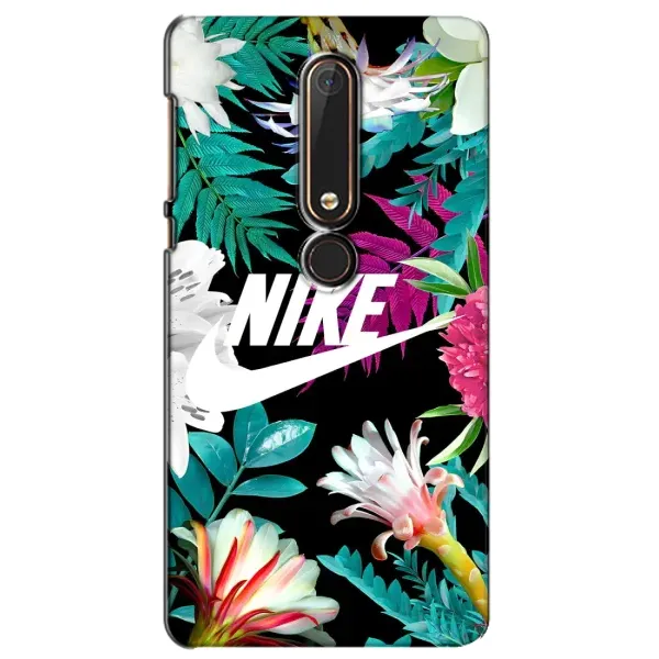 Чехол с рисунком «Цветочный Nike» для Nokia 6 2018 Чехол с рисунком «Цветочный Nike» для Nokia 6 2018
