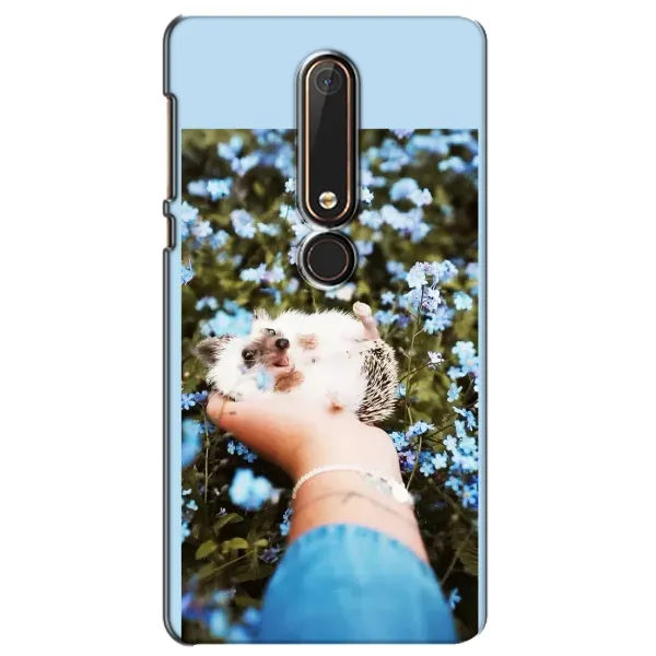 Чехол с рисунком «Ежик на руках» для Nokia 6 2018