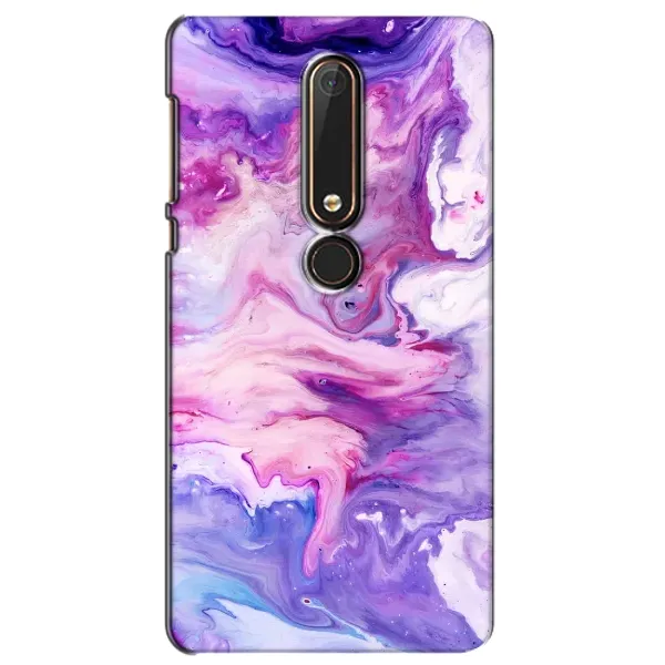 Чехол с рисунком «Фиолетовый мрамор» для Nokia 6 2018 Чехол с рисунком «Фиолетовый мрамор» для Nokia 6 2018
