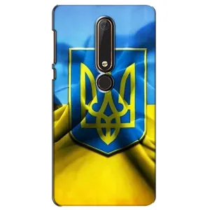 Чехол с картинкой (Патриотический ГЕРБ) на Nokia 6 2018 (Герб и Флаг Украины)