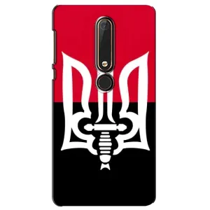 Чехлы УПА (Красно-Чёрный) на Nokia 6 2018 (Герб Украины)