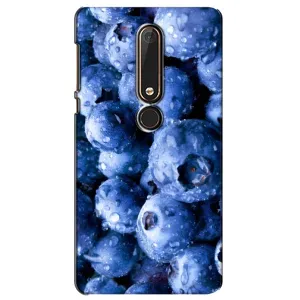 Чехол с изображением вкусной еды для Nokia 6 2018 (Голубика)