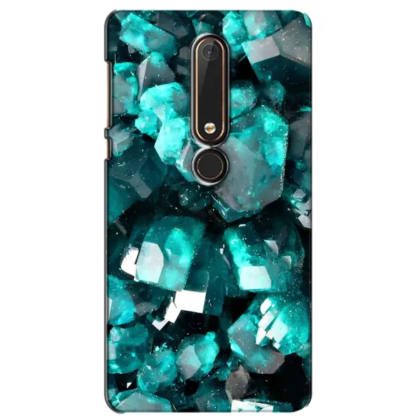 Чехол с рисунком «Кристалы» для Nokia 6 2018