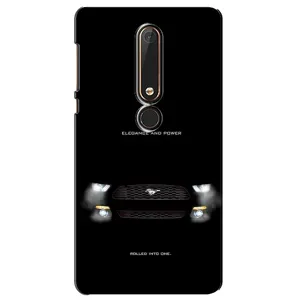 Чехлы с тематикой "Крутые машины" на Nokia 6 2018 (Черный Land Rover)
