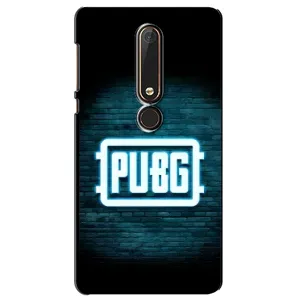Чехол (TPU) с картинкой "Лого Пабг" на Нокиа 6 (2018) (Лого PUBG)