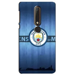 Силиконовые Чехлы принт Футбол на Nokia 6 2018 (ManCity)