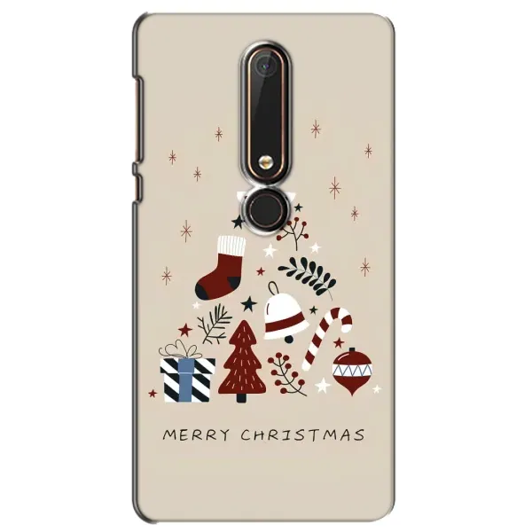 Чехол с рисунком «Merry Christmas» для Nokia 6 2018