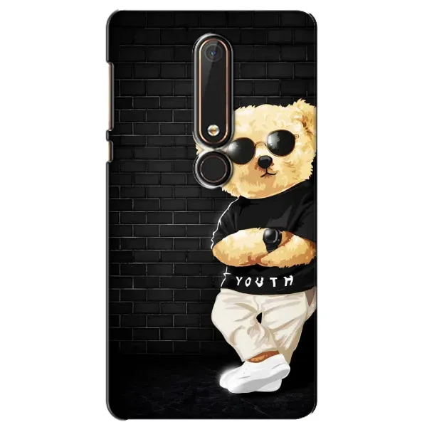 Чехол с рисунком «Мишка в очках» для Nokia 6 2018 Чехол с рисунком «Мишка в очках» для Nokia 6 2018