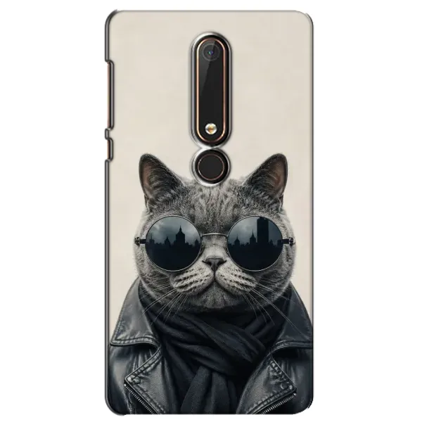 Чехол с рисунком «Модный кот» для Nokia 6 2018 Чехол с рисунком «Модный кот» для Nokia 6 2018
