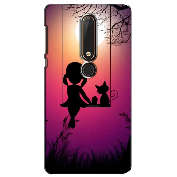 Чехол с рисунком «На качели» для Nokia 6 2018