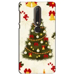 Чехол Новогодняя Елка на Nokia 6 2018 (Новогодний принт)