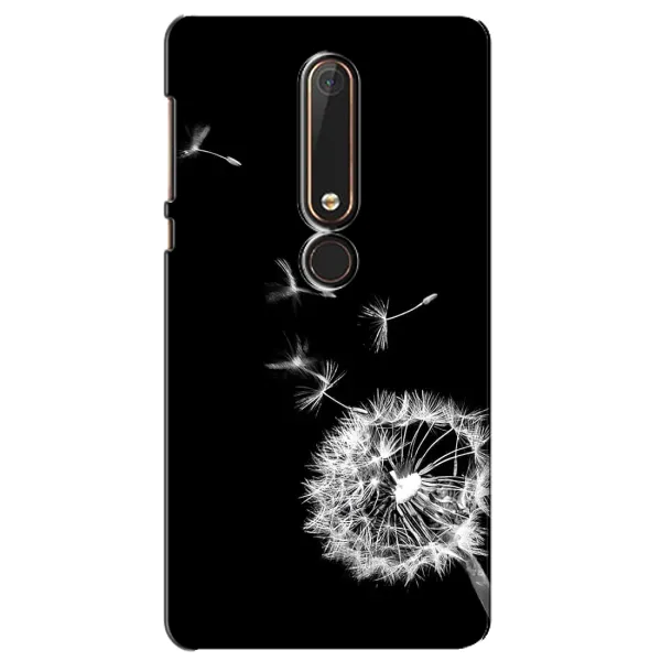 Чехол с рисунком «Одуванчик на чёрном» для Nokia 6 2018 Чехол с рисунком «Одуванчик на чёрном» для Nokia 6 2018