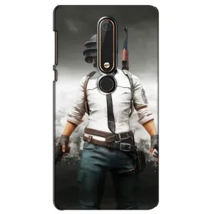 Силиконовый чехол с картинкой "Герой Pubg" на Nokia 6 2018 (Пабг)