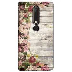 Чехлы с тематикой "ЦВЕТЫ" на Nokia 6 2018 (Плетущиеся цветы)